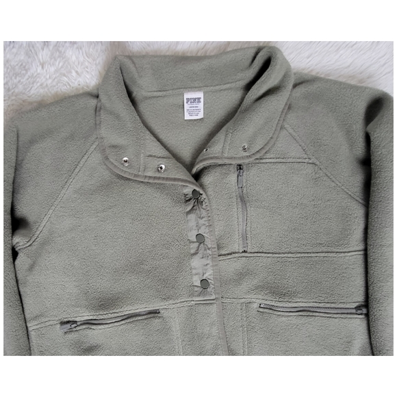 VS PINK Sage Green Fleece ♡ - Picture 5 of 7